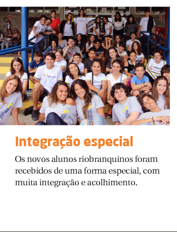 Novos alunos são recebidos em uma integração especial