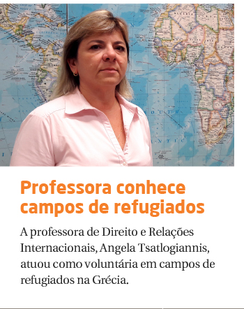 Professora é voluntária em campos de refugiados na Grécia