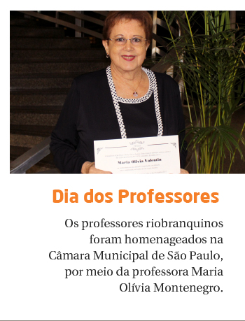 Dia do Professor: professora Maria Olívia Montenegro é homenageada na Câmara Municipal de SP