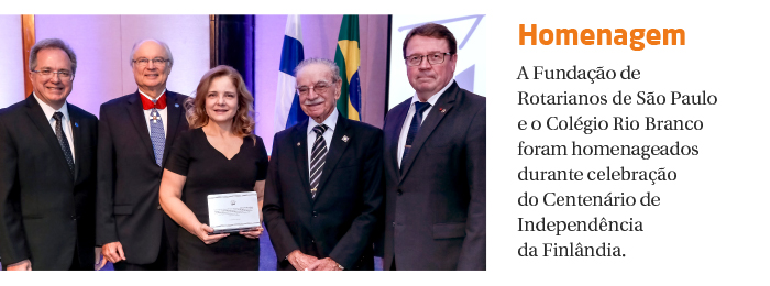 Colégio Rio Branco é homenageado em Centenário de Independência da Finlândia