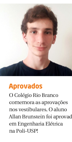 O aluno Allan Brunstein foi aprovado em Engenharia Elétrica na Poli-USP