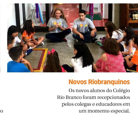 Uma recepção especial para os novos alunos