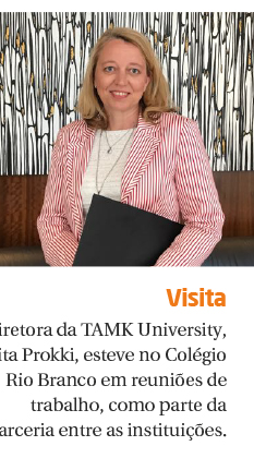 Diretora da TAMK University esteve no Rio Branco em reunião de planejamento