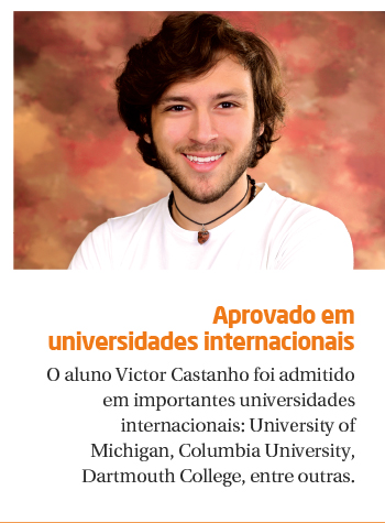 Riobranquino Victor Castanho é aprovado em universidades internacionais de destaque