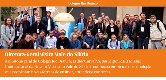 Diretora-geral do Colégio Rio Branco visita Vale do Silício