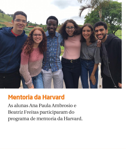 Alunas participaram de programa de mentoria de Harvard