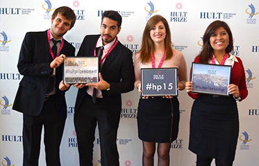 Alunos da Rio Branco participam da etapa final do Hult Prize em Boston