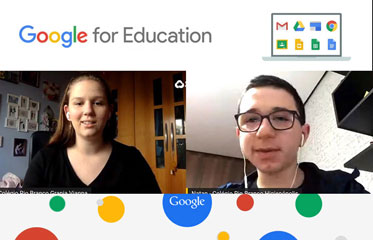 Alunos e professores participam da live de lançamento do Programa Aluno Tutor de Tecnologia Google