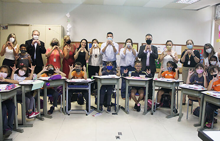 CES Rio Branco recebe visita dos secretários de Educação e da Pessoa com Deficiência do município de São Paulo