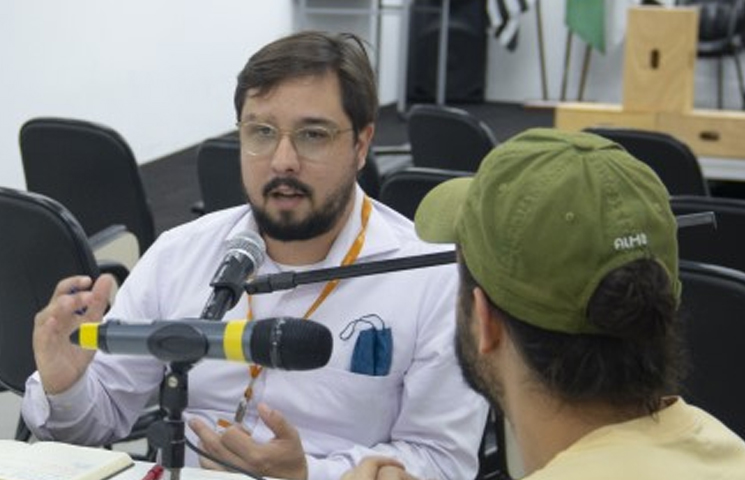 Gravação do Podcast com alunos do William Rodrigues Rebuá