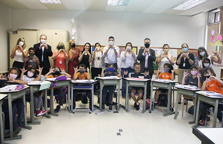 Visita dos secretários de Educação e da Pessoa com Deficiência do Município de São Paulo
