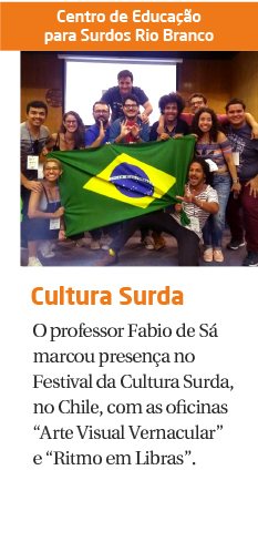 Professor representa o Brasil em Festival de Cultura Surda no Chile