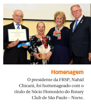 Presidente da FRSP é homenageado pelo Rotary Club de São Paulo – Norte