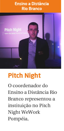 Rio Branco participa do Pitch Night WeWork Pompéia