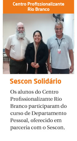 Sescon Solidário: curso de Departamento Pessoal